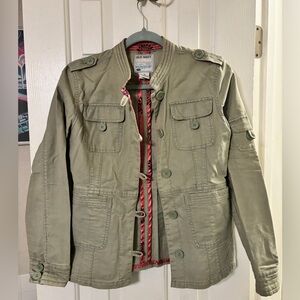 Vintage Army Style Jacket with Pink Touches: “80’s Pretty in Pink”